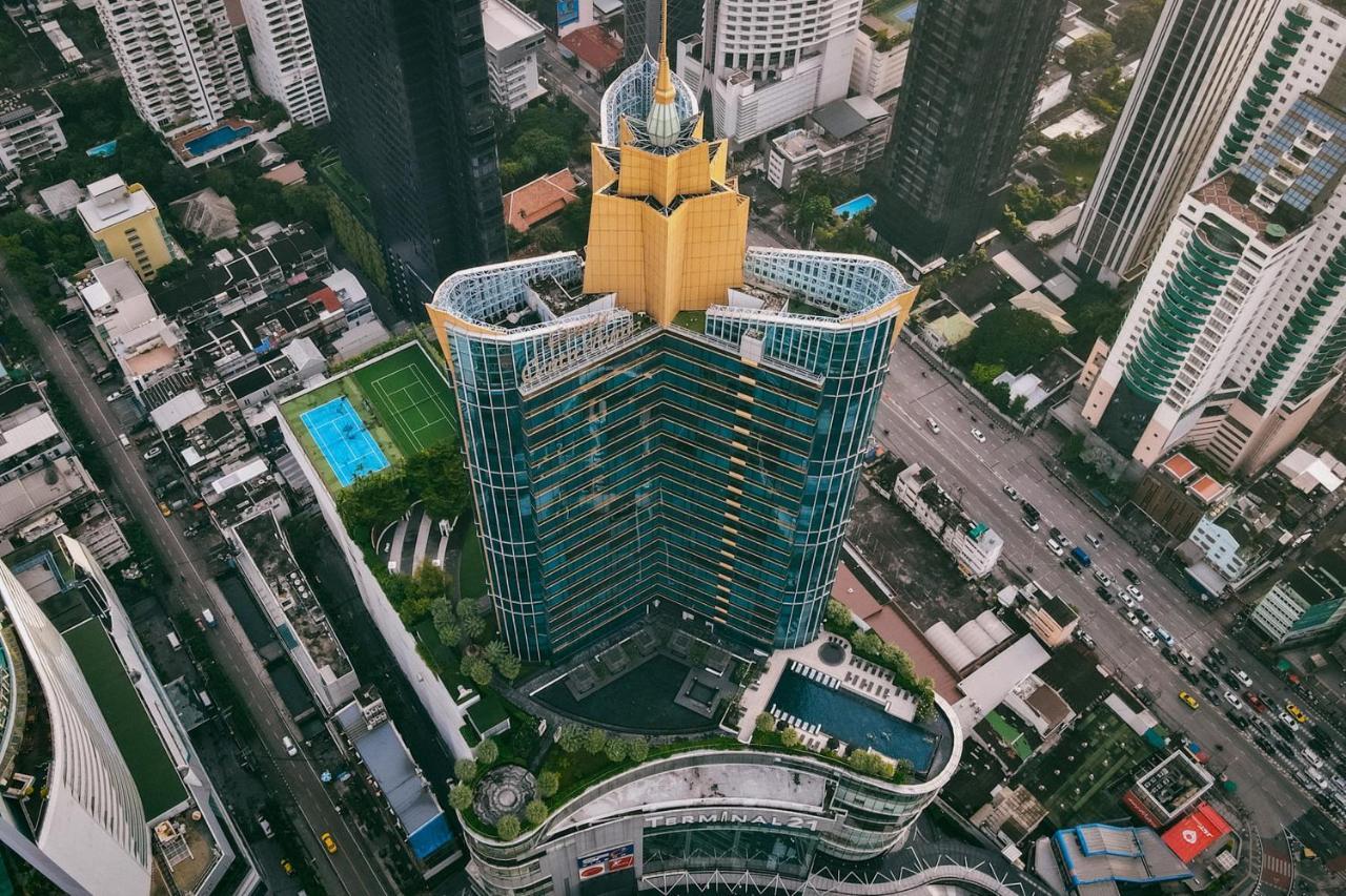 グランデ センター ポイント ホテル ターミナル 21【SHA Plus+認定】 バンコク都 エクステリア 写真 Aerial view of the building